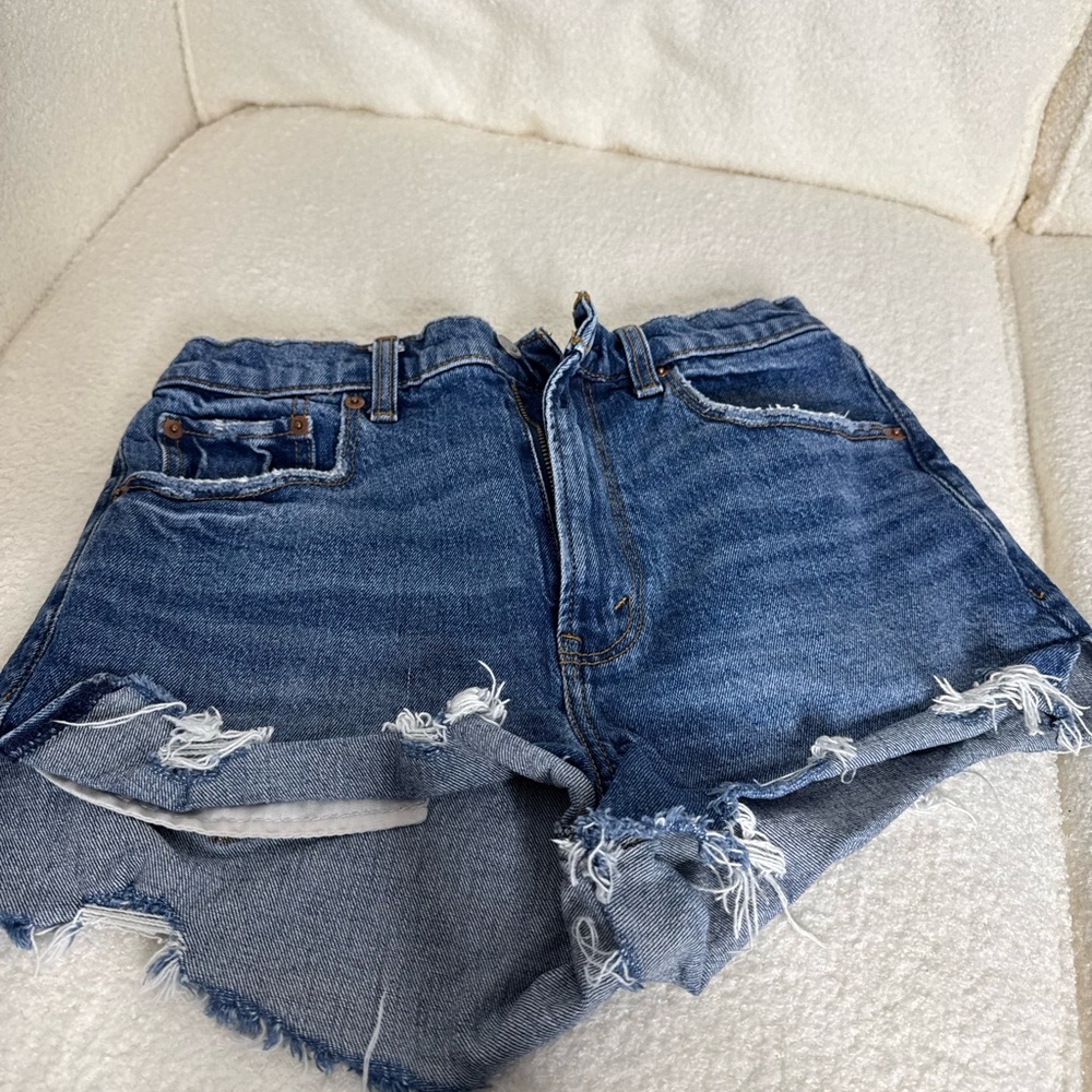 Abercrombie & Fitch Blue Denim Shorts
